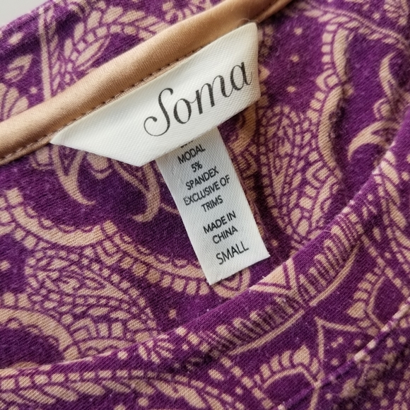 Soma Women's Purple Dress, Size Small - Picture 2 of 9